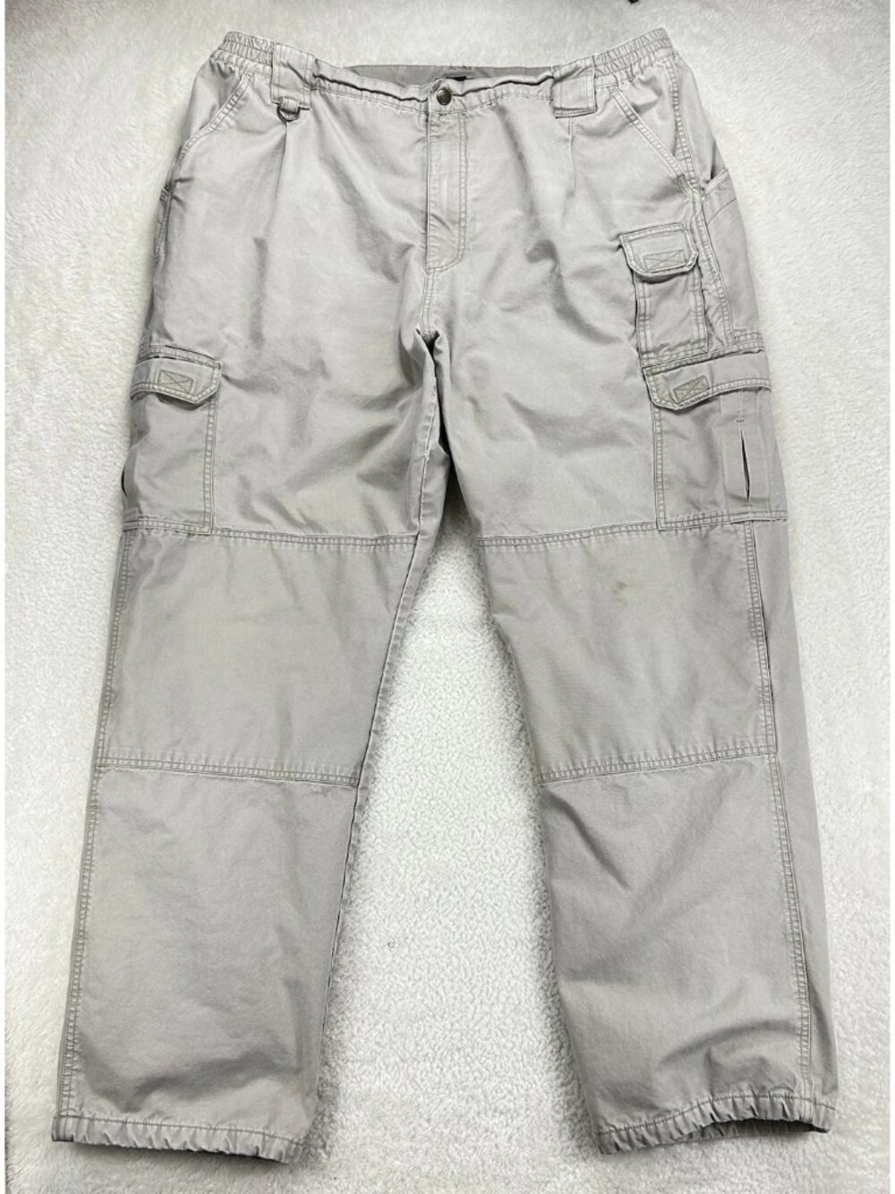 5.11 Tactical Flannel Pants Adult 44x34 Tan Khaki Pockets 74268 Mens “Read”